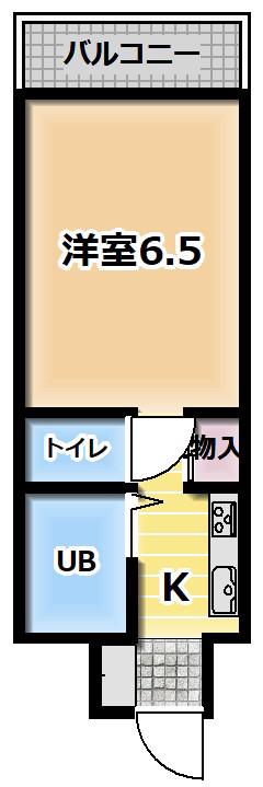 ソレイユ川崎(1K/3階)の間取り写真