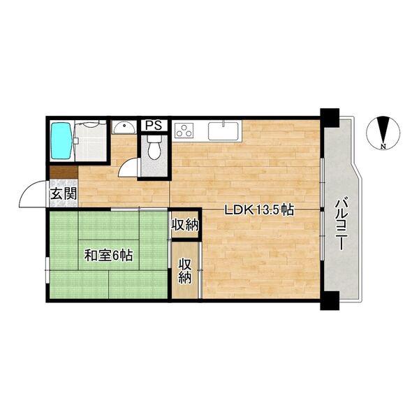 藤白台D34(1LDK/5階)の間取り写真