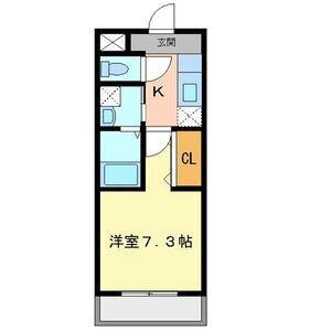 ベルディオ(1K/3階)の間取り写真