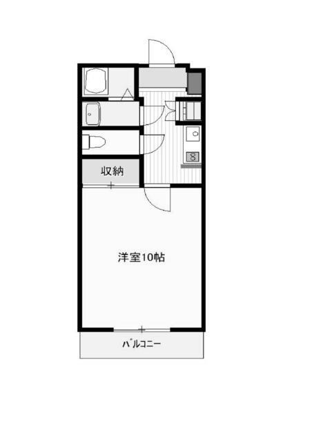 ドリームメゾン篠田(1K/3階)の間取り写真