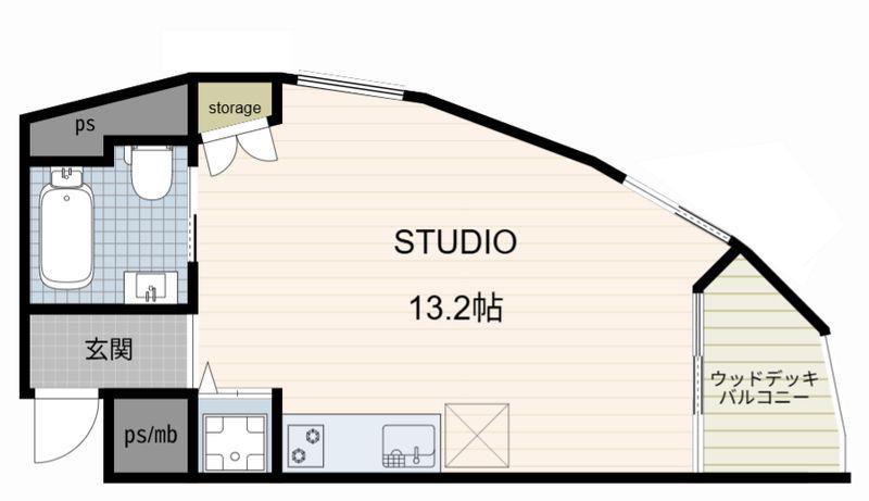 COMS EBISU(ワンルーム/4階)の間取り写真