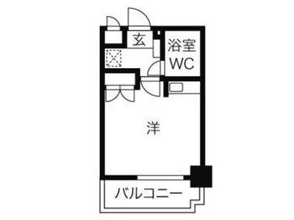 ダイアパレス野田屋町(ワンルーム/5階)の間取り写真