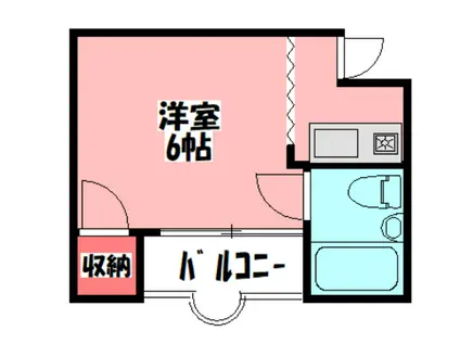 ロータリーマンション藤田町(ワンルーム/3階)の間取り写真