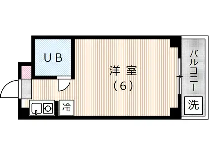 みづきビルII(ワンルーム/1階)の間取り写真