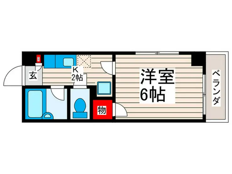 コーポ恵門 2階階 間取り