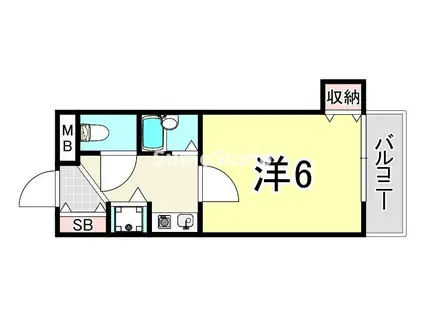 プラマーI番館(1K/2階)の間取り写真