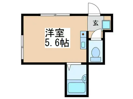 グレーシア(ワンルーム/2階)の間取り写真