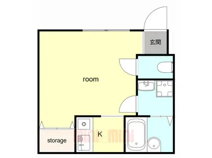 アクティー神戸(ワンルーム/3階)の間取り写真