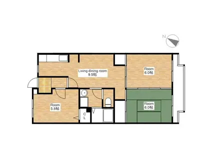 リヴェールJUNII(3LDK/2階)の間取り写真