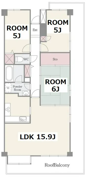 パークハイツ駒込 6階階 間取り