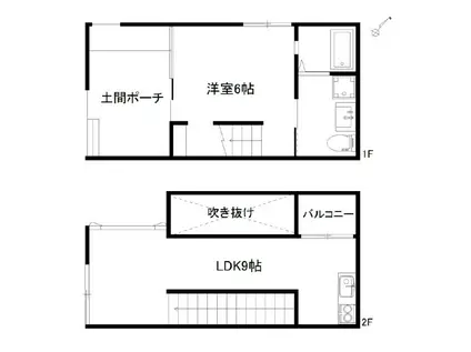 YS HOUSE禅昌寺(1LDK/1階)の間取り写真