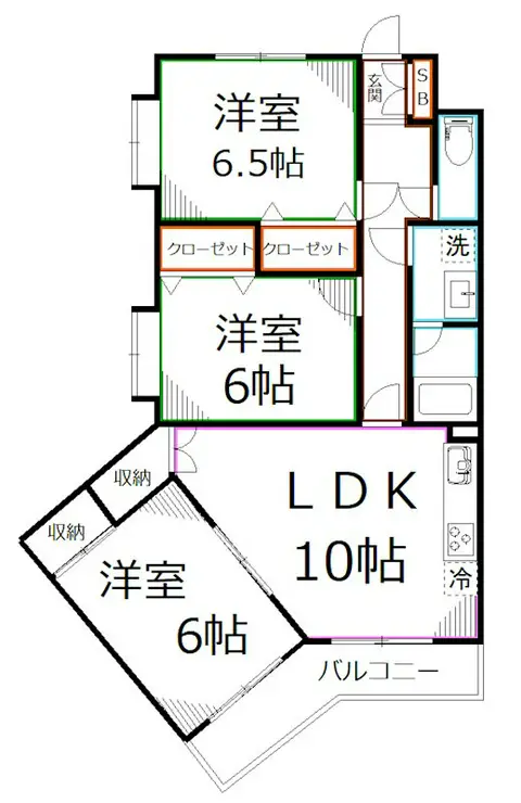 プライムアーバン武蔵小金井 1階階 間取り