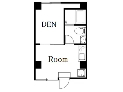 DECOR RESIDENCE田原町(1K/1階)の間取り写真