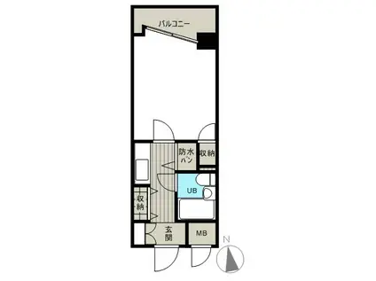 ザ・ステージ早稲田(1K/2階)の間取り写真