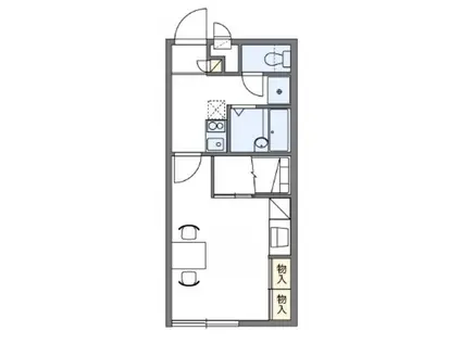 レオパレス陣屋40763(1K/2階)の間取り写真