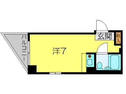 ウェザーコックコンノ(1K/2階)の間取り写真