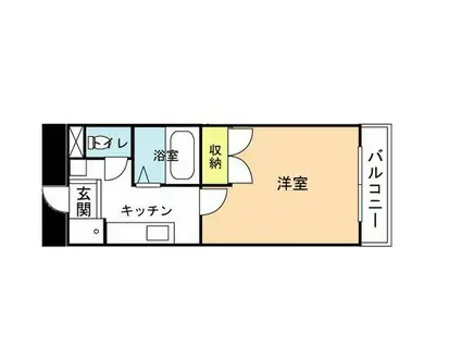 サンハイツ学南I(1K/2階)の間取り写真