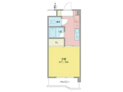 アベニュー大宝(1K/2階)の間取り写真