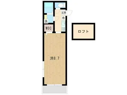 COMFORTIA高坂(1K/3階)の間取り写真