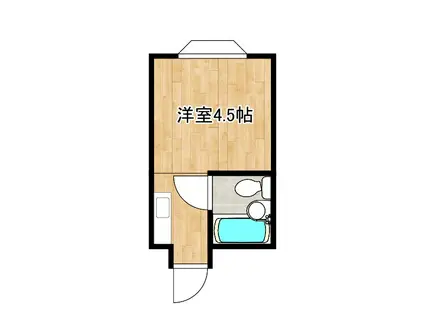 遠里小野728ハイツ(ワンルーム/2階)の間取り写真