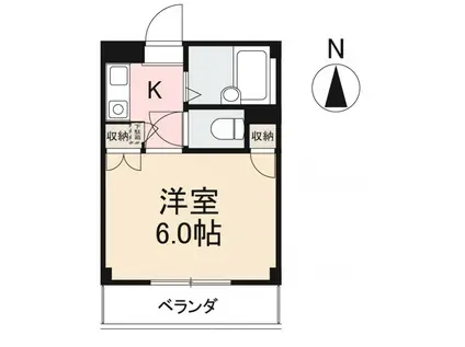 松原宮脇ハウスN(1K/1階)の間取り写真