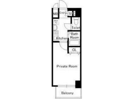 ラナップスクエア中之島公園(1K/7階)の間取り写真