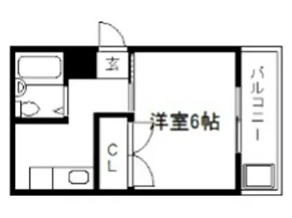 メゾングランドール乾隆(1K/4階)の間取り写真