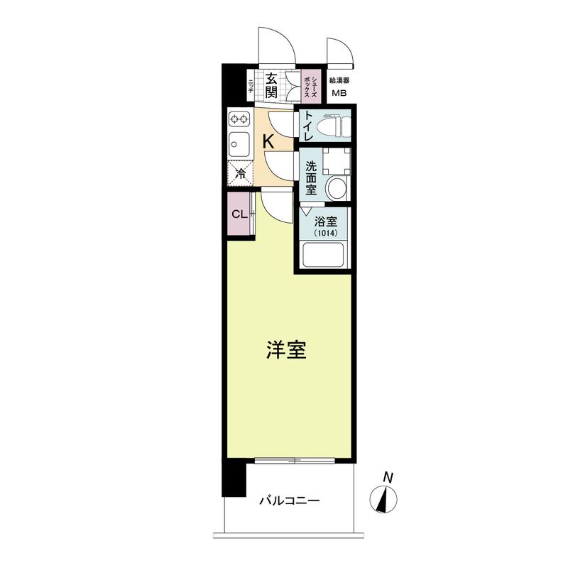 スプランディッドI(1K/6階)の間取り写真