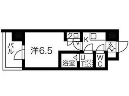 エスリードレジデンス大阪難波(1K/8階)の間取り写真