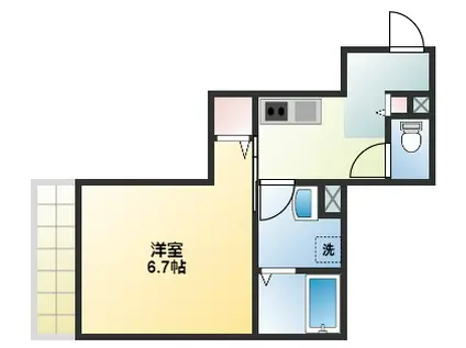 エル・ソフィア(1K/2階)の間取り写真