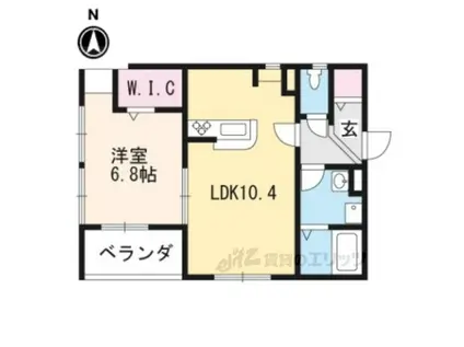  FOREST6番地(1LDK/1階)の間取り写真