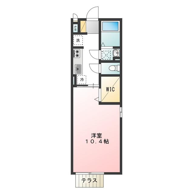 メゾンクロッシー(1K/2階)の間取り写真
