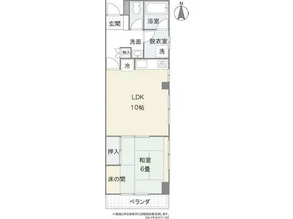 センチュリーフォレスト軽井沢(1LDK/3階)の間取り写真