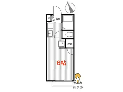 メゾンYOKOHAMA(ワンルーム/1階)の間取り写真