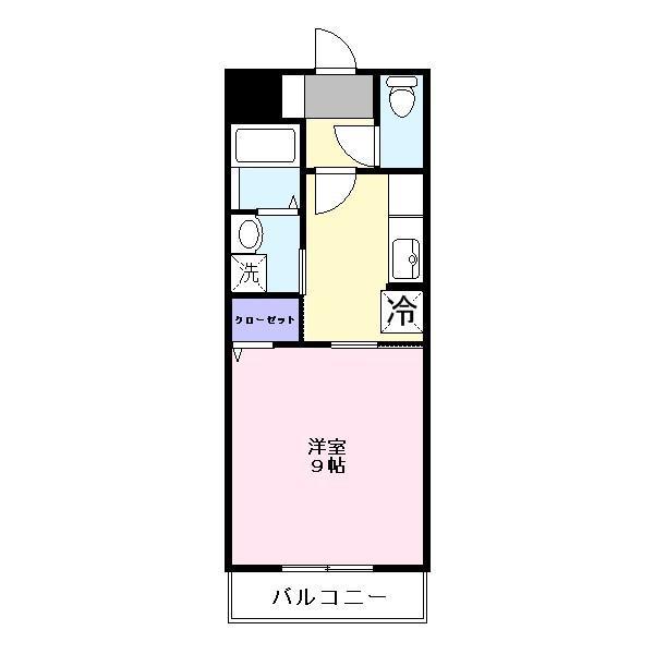 アイビーコート弐番館(1K/2階)の間取り写真