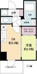 セレニテ新大阪グランデ シュッド(1DK/3階)の間取り写真