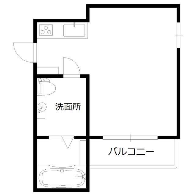 RETINA大手町(ワンルーム/1階)の間取り写真