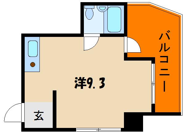 シティライトハイツ(ワンルーム/4階)の間取り写真