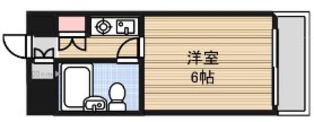 プレオール北長尾(1K/3階)の間取り写真