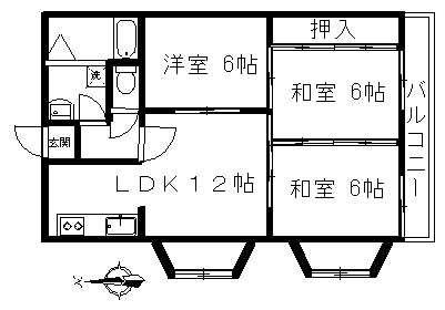 FINESSIV(3LDK/5階)の間取り写真