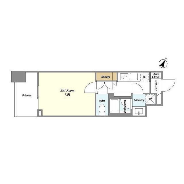 ナーベルお茶の水(1K/8階)の間取り写真