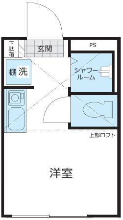 SHANTI CASA四谷若葉(ワンルーム/B1階)の間取り写真