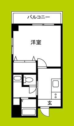 TOYOTOMI STAY PREMIUM 天王寺公園南I(1K/2階)の間取り写真