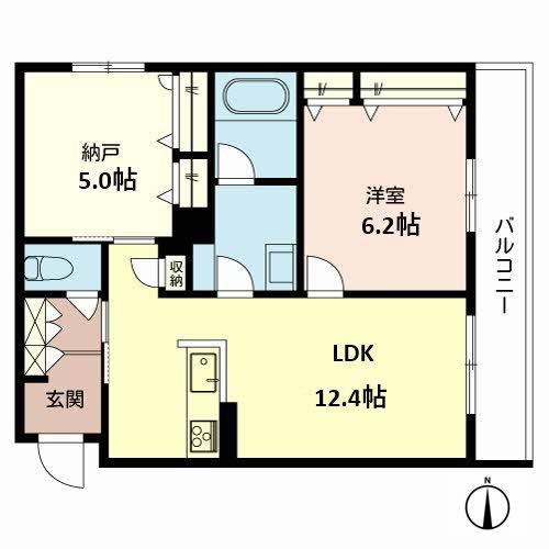 シャーメゾン SANTE(1SLDK/3階)の間取り写真