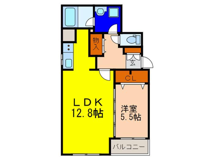 LAVION KAWANISHI(1LDK/3階)の間取り写真