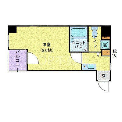 FYSビル(1K/3階)の間取り写真