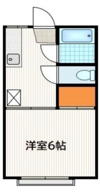 メゾンヒロ(1K/2階)の間取り写真