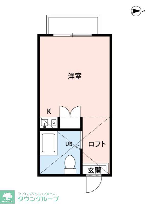 ベイ・アルファ桜台(ワンルーム/2階)の間取り写真