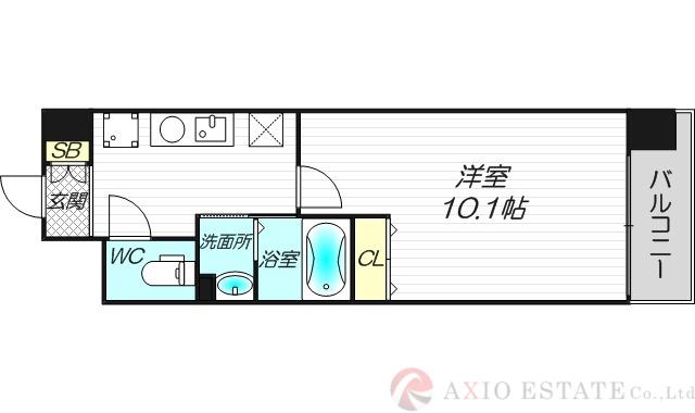 アミスタ菅原(1K/3階)の間取り写真