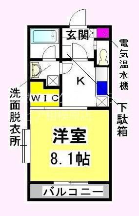 ESPERANZA(1K/1階)の間取り写真